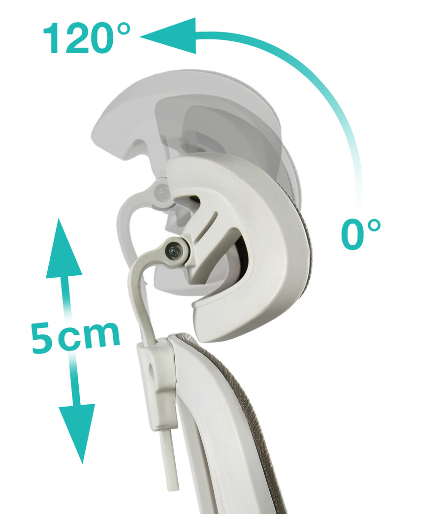 Fotel biurowy V1 jasny szary