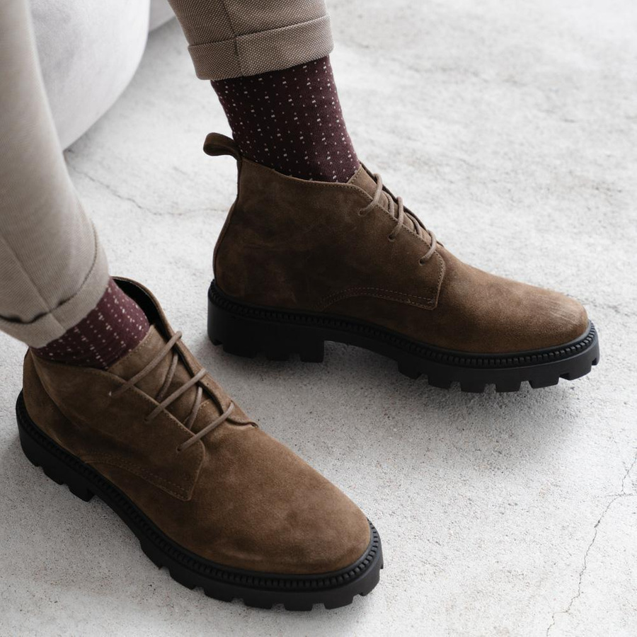 Skarpety garniturowe Wzór 122 niebieski