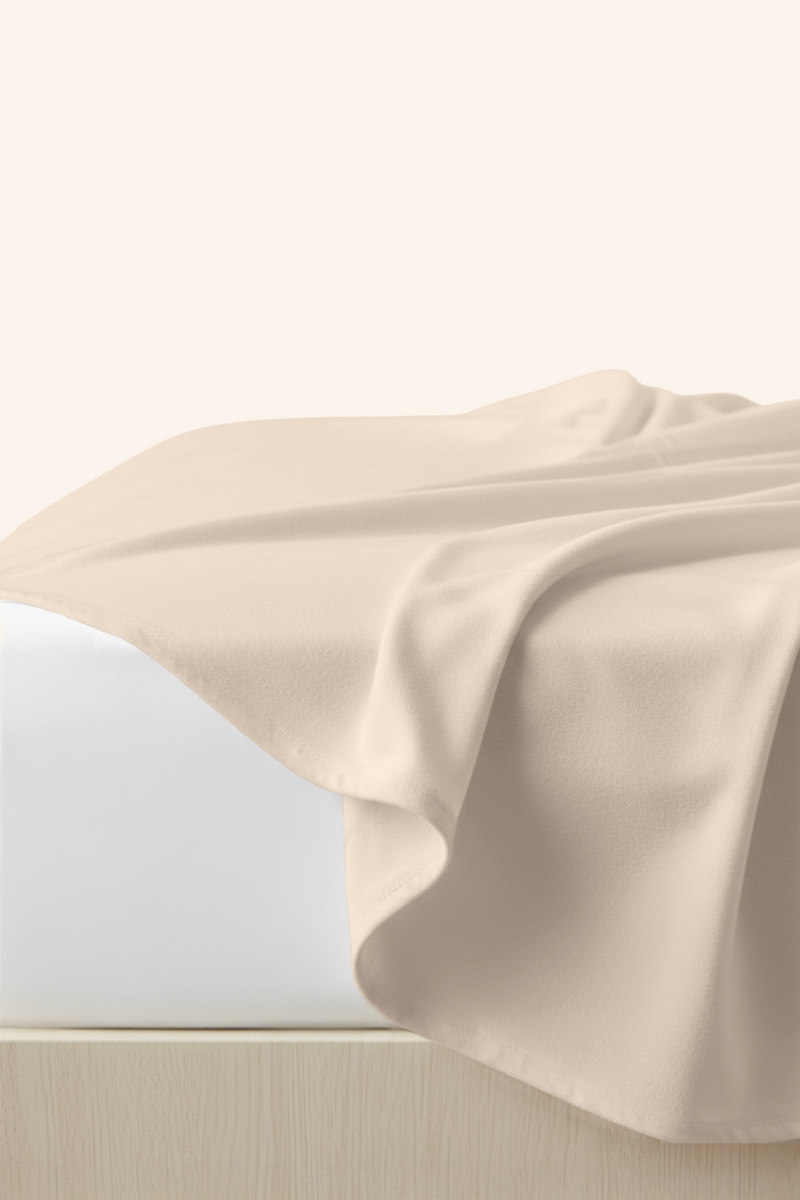 Prześcieradło Flanelowe Taupe Bez Gumki