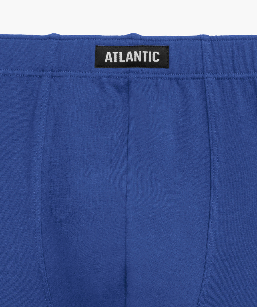 Granatowe elastyczne bokserki męskie 95% bawełna 3MH-195 Atlantic – komfort i styl.