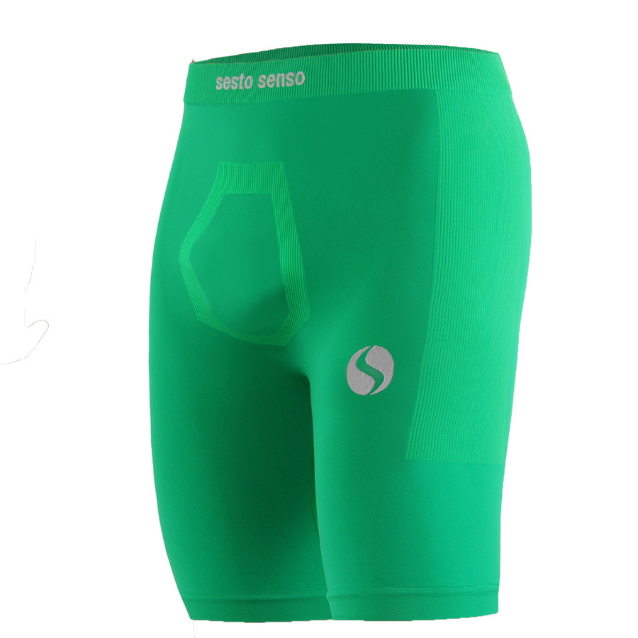 Zielone bezszwowe spodenki męskie Thermo Active CL41 Sesto Senso – komfort i ochrona