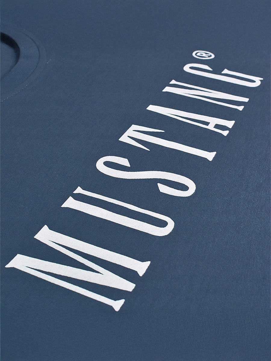 Koszulka Męska T-Shirt Mustang 4222 Indygo