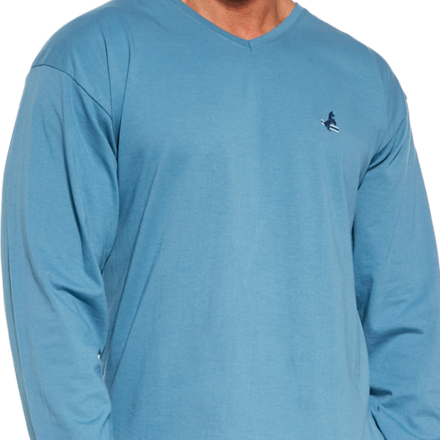 Piżama Męska Długi Rękaw 124