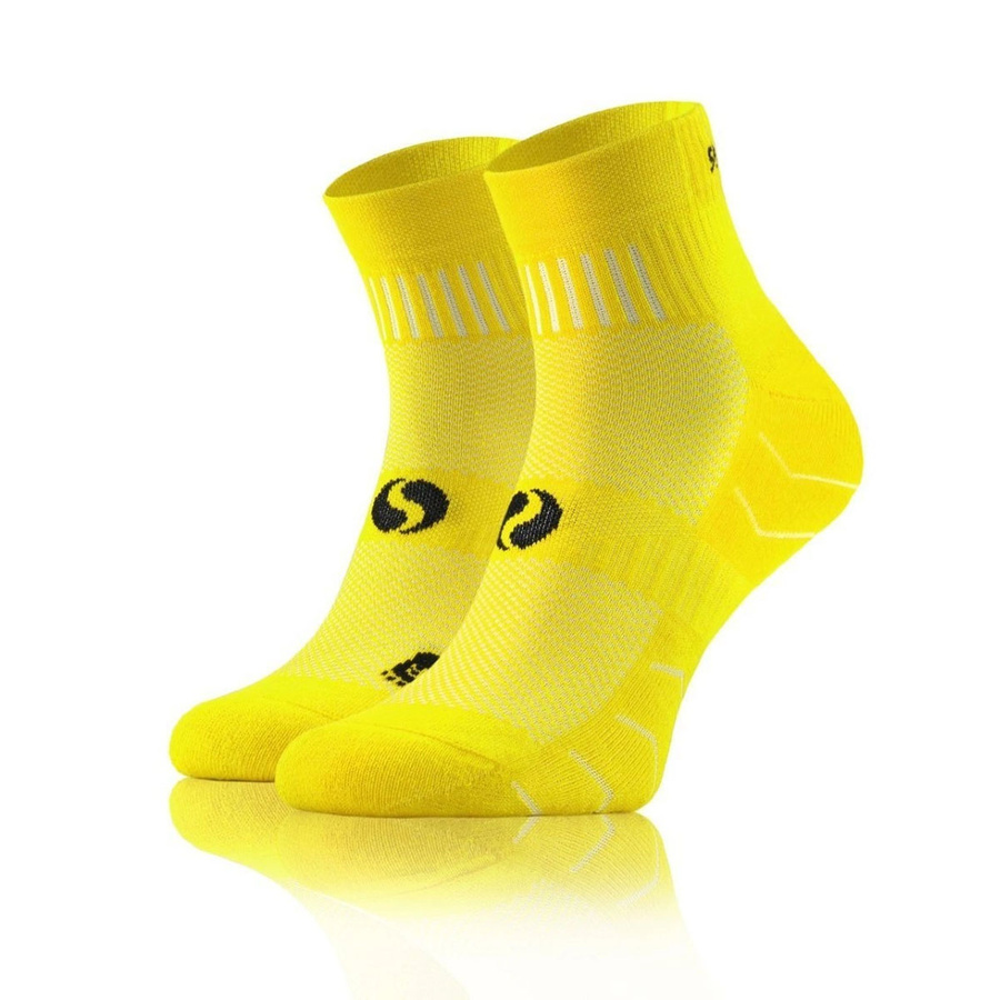 Szare oddychające skarpety męskie 88% bawełna AMZ Multicolor Sesto Senso – komfort dla biegaczy