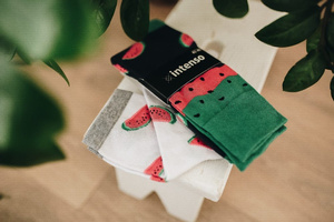 Kolorowe ZABAWNE bawełniane skarpety Art. 1917 Intenso