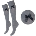 Podkolanówki Damskie Bawełniane z Kokardką 767