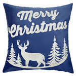 Poszewka Dekoracyjna Renifer Granatowy