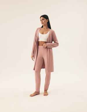 Damski szlafrok Noves 42681 light grey