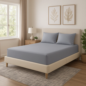 PRZEŚCIERADŁO SATYNA SZARY