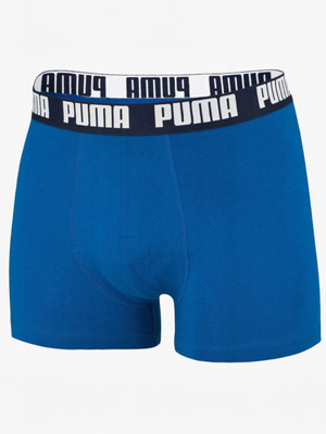 Bokserki Męskie 2 Pack Puma Comfort Stretch Niebieskie/Granatowe