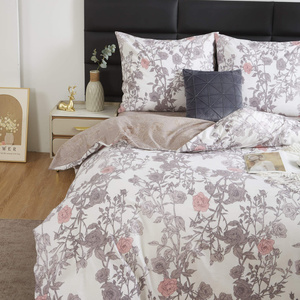 Kwiatowa, Niegniotąca Pościel Satynowa 100% bawełna satynowa S085 Spod Igły i Nitki – komfort snu