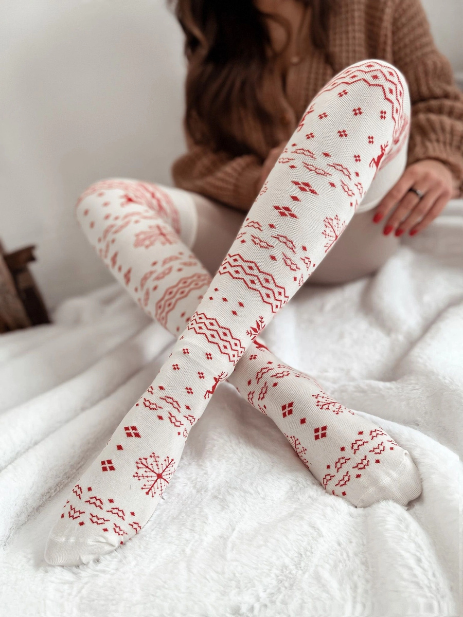 Zakolanówki Damskie Norweskie