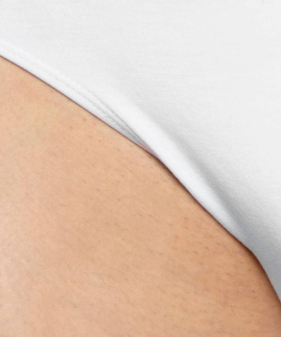 Białe komfortowe slipy męskie 47% modal, 46% bawełna pima Atlantic – wygoda na co dzień