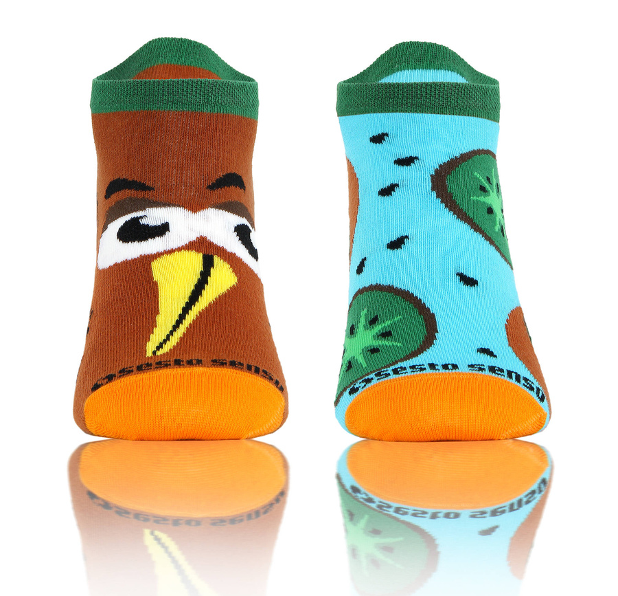 Kiwi skarpety stopki unisex 90% bawełna Finest Cotton Sesto Senso – styl i wygoda