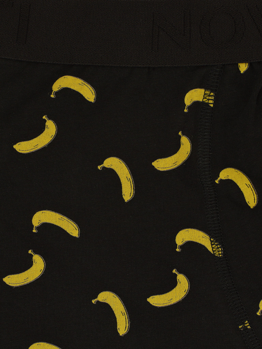 Bokserki męskie banany czarne