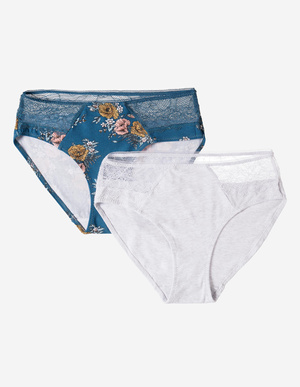 Majtki z wysokim stanem Hally 2-pak