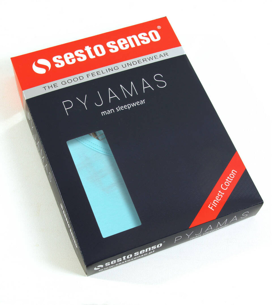 Piżama Męska Krótki Rękaw Krótkie Spodenki