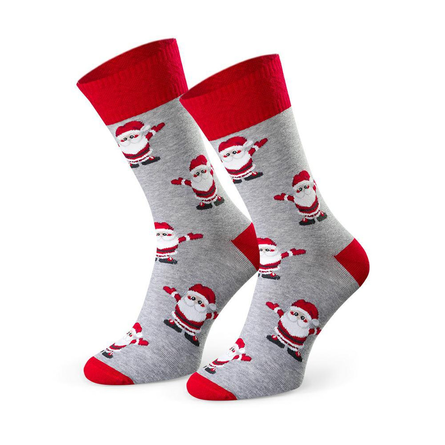 Świąteczne Skarpety Męskie Bawełniane 