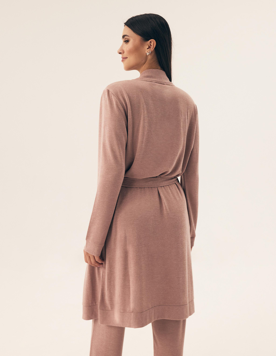 Szlafrok damski 43014 dark red