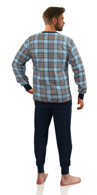 Piżama męska bawełniana długa