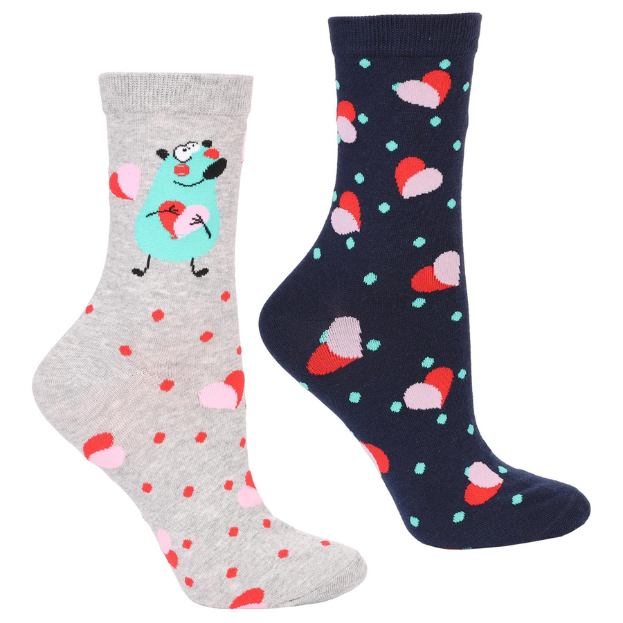 Skarpetki damskie Walentynkowe 2-pak