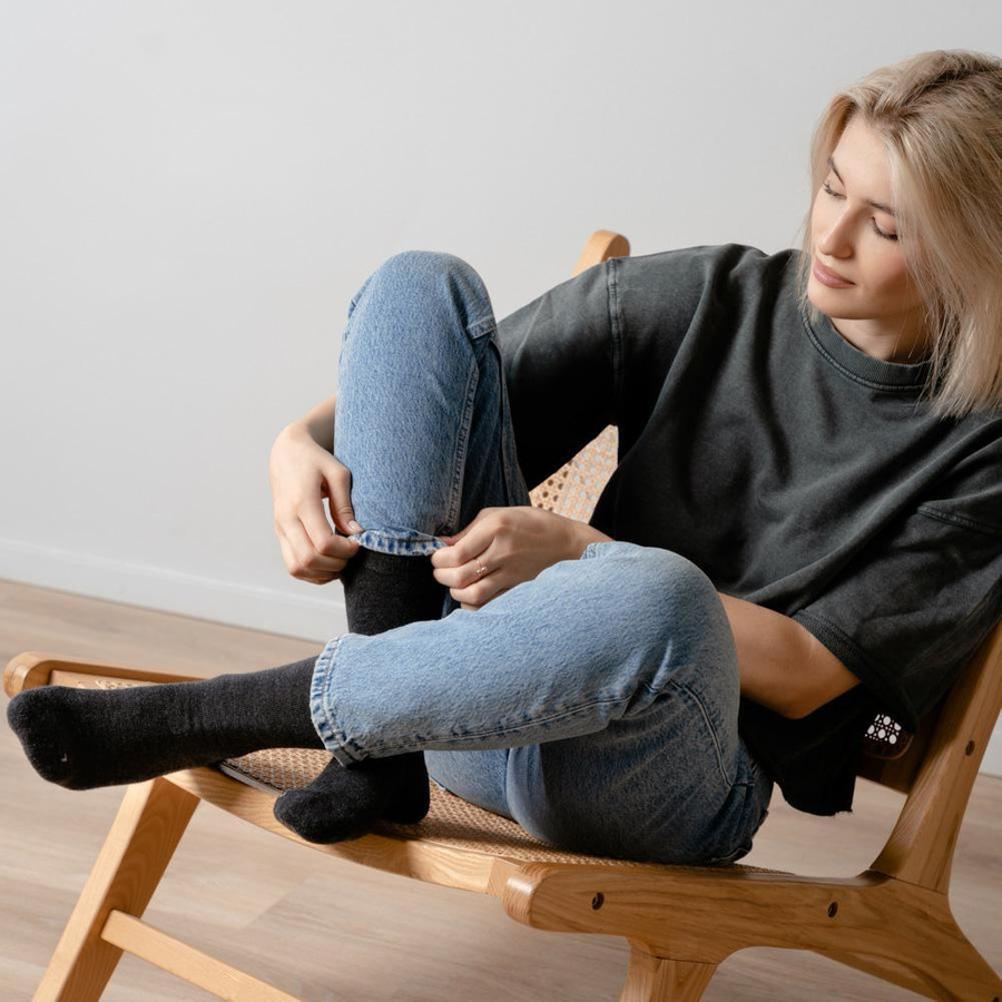 Skarpetki półfrotte z wełny merino art. 130