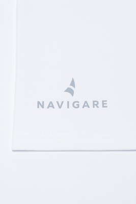 Podkoszulek Męski na Krótki Rękaw Dekold V Art. 571 Biały Navigare