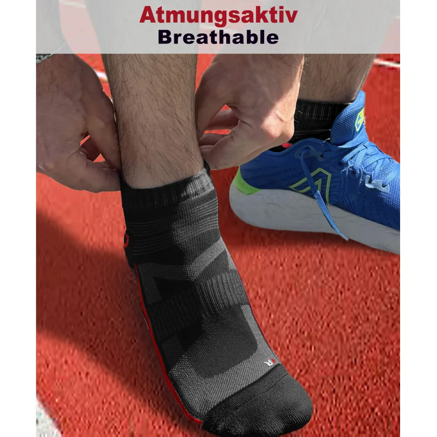 Oddychające krótkie skarpety sportowe unisex 4-pak SKB07 Sesto Senso – komfort i wsparcie