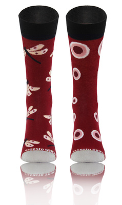 Długie Skarpetki Kolorowe Bawełniane Unisex 90% Bawełna z Zabawnym Wzorem Sesto Senso