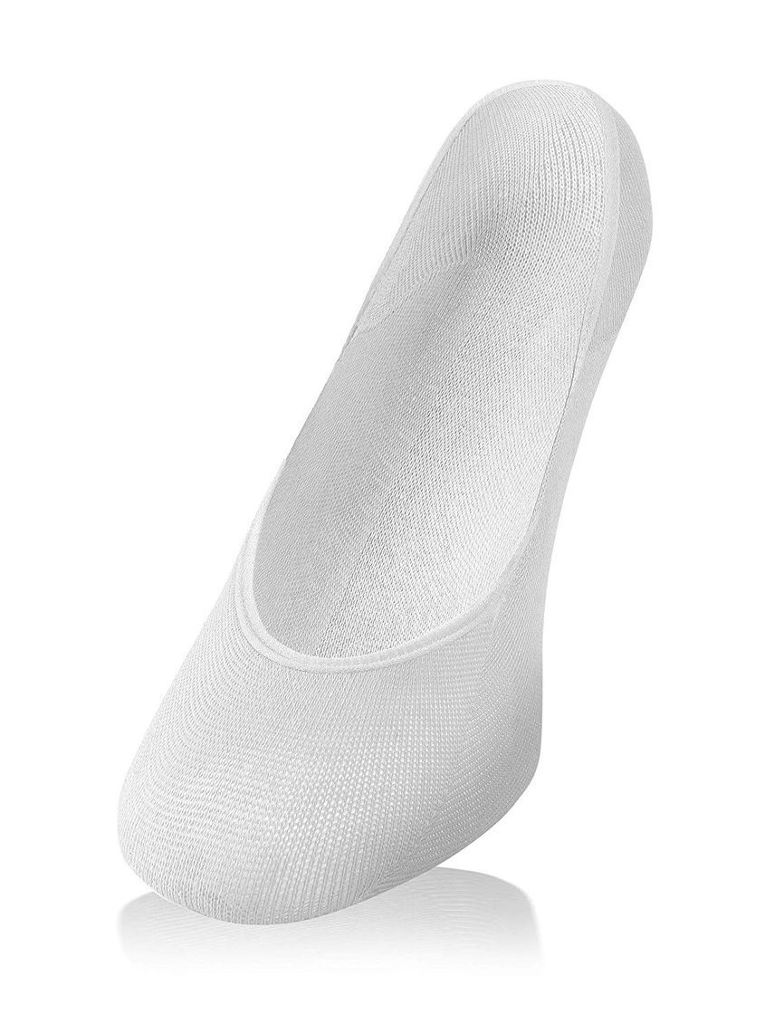 Białe anatomiczne balerinki damskie 80% bawełna Sesto Senso – komfort przez cały dzień