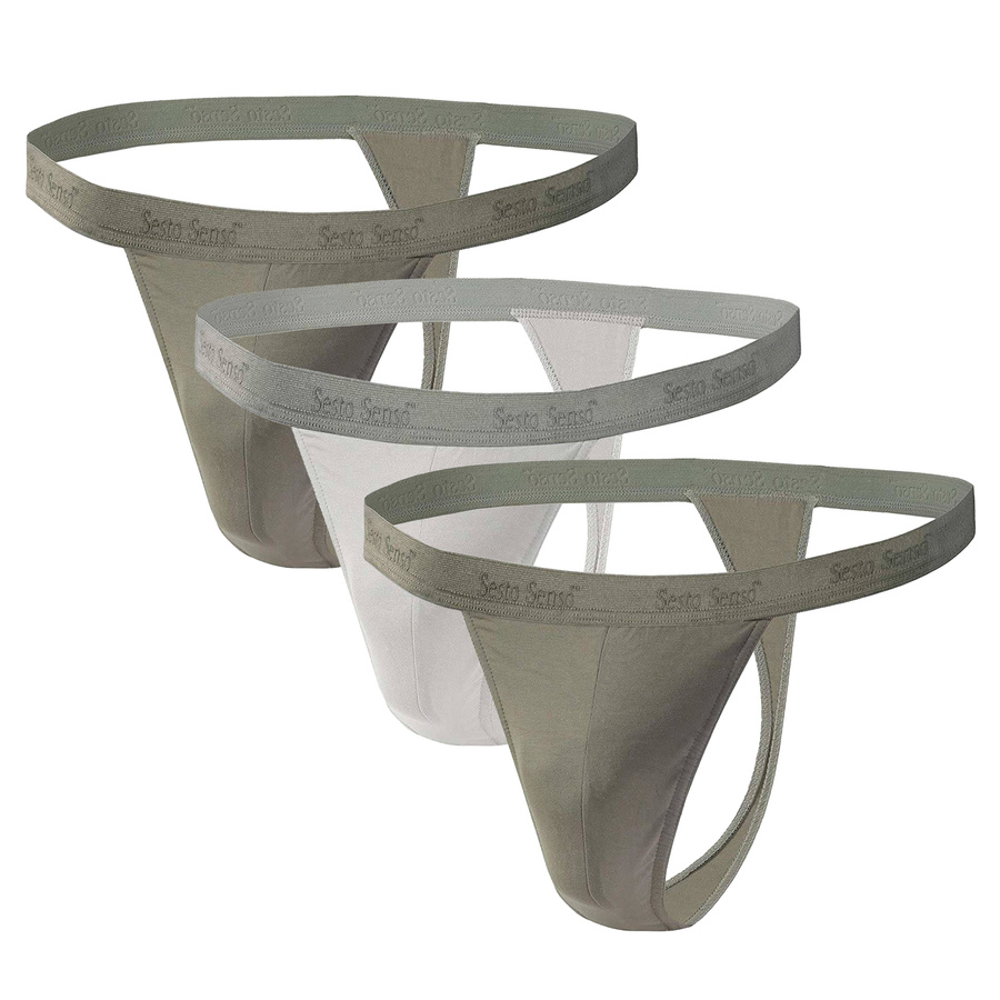 3X Stringi Męskie bawełniane typu Tanga