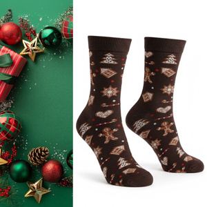 Skarpetki damskie świąteczne w Pierniki 1283