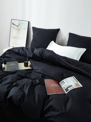 POŚCIEL SATYNA QUEEN PREMIUM CZARNY