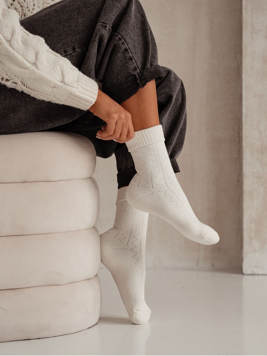 Skarpetki damskie Frotte Zygzak