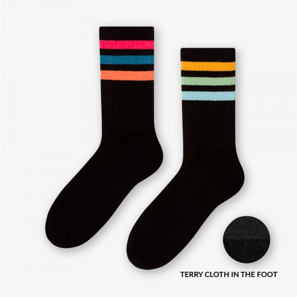 sportowe Skarpety Damskie/Męskie w PASKI More Fashion