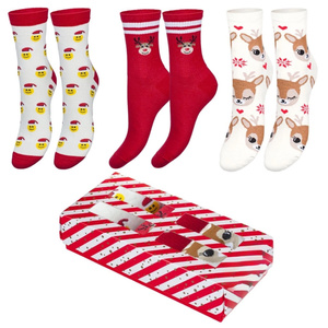 Zestaw Skarpet Świątecznych Damskich