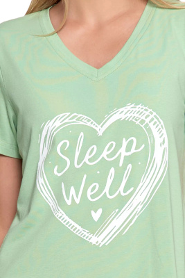 Koszula nocna bawełniana z krótkim rękawem