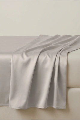 Prześcieradło Satyna Taupe Bez Gumki