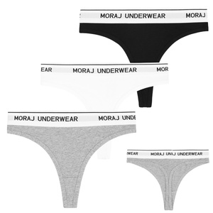 Stringi damskie z szeroką gumą 6-pak