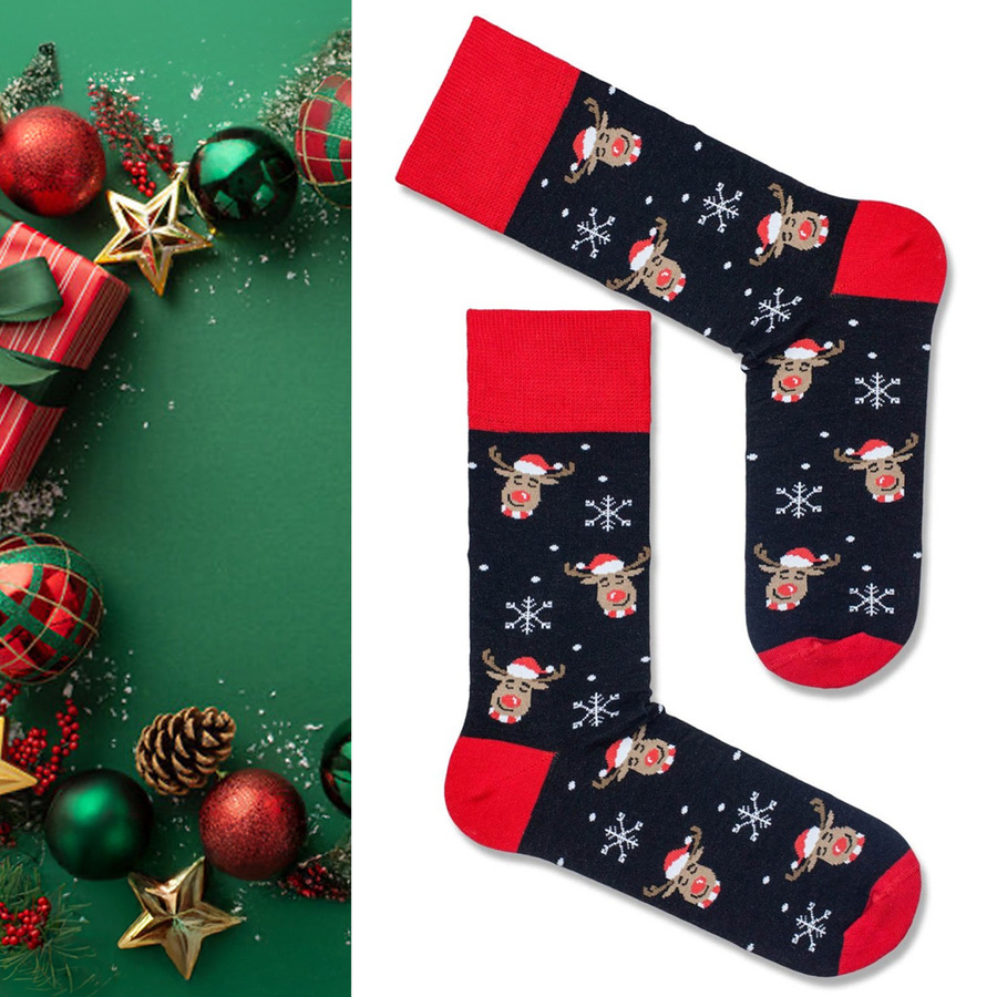 Skarpetki męskie świąteczne