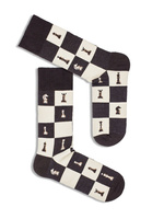 Brązowe bawełniane skarpety męskie 75% bawełna model 0125 Milena – codzienna wygoda.