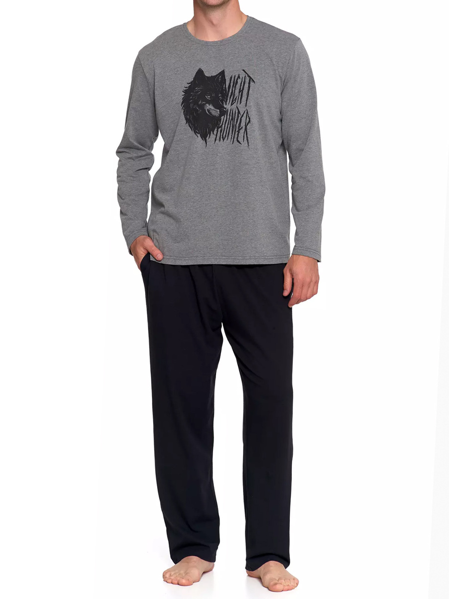 Piżama męska z długim rękawem