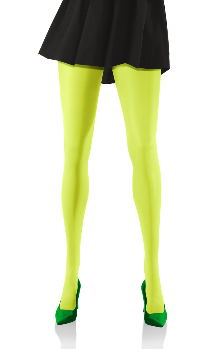 2x Kolorowe rajstopy kryjące z microfibry Hiver 40DEN