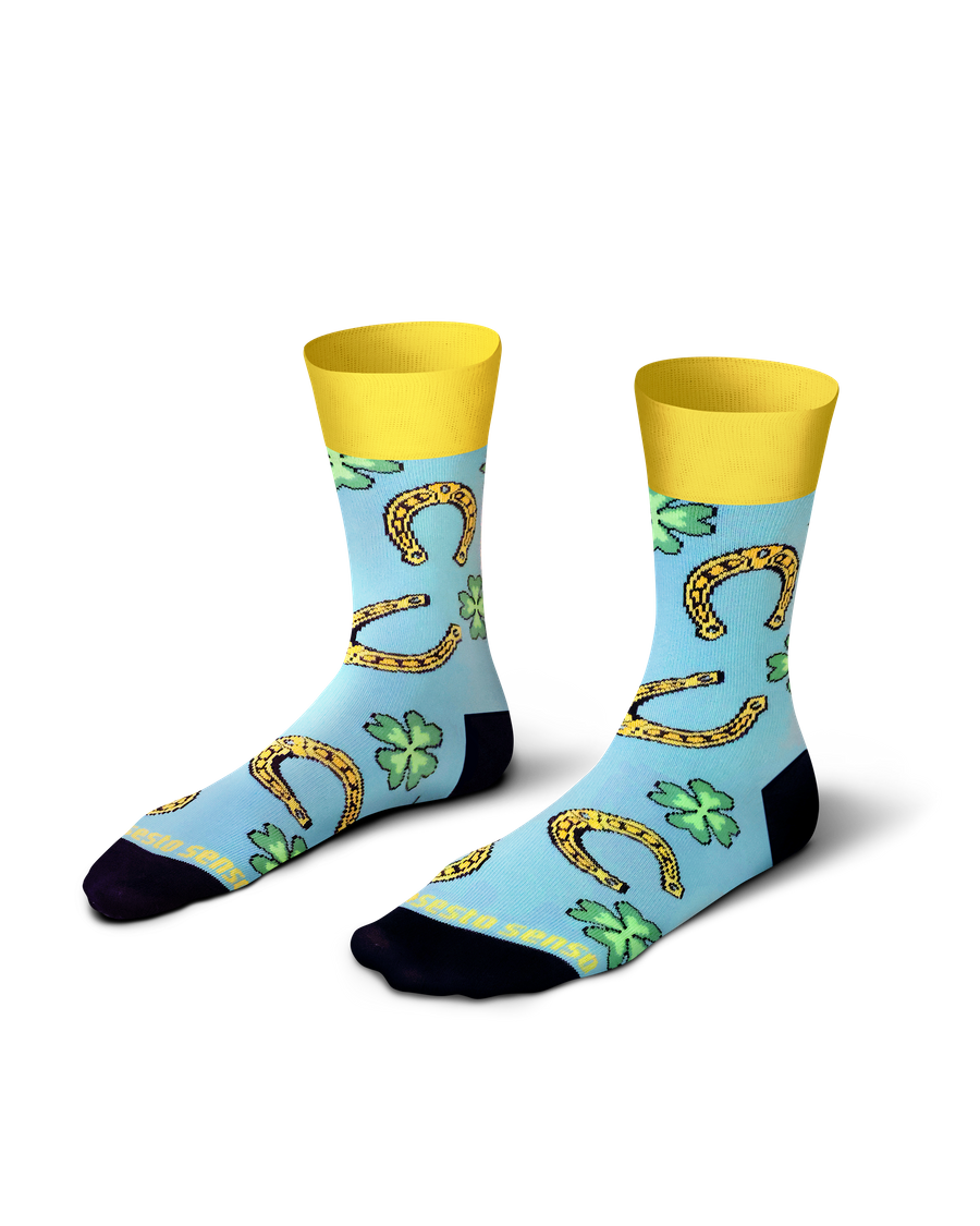 Długie Skarpetki Kolorowe Bawełniane Unisex 90% Bawełna z Zabawnym Wzorem Sesto Senso