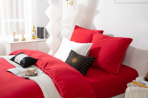 POŚCIEL QUEEN CZERWONY ZŁOTA