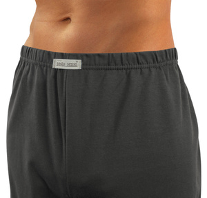 Grafitowa rozpinana piżama męska długa 100% bawełna 2636/02 Sesto Senso – całoroczny komfort