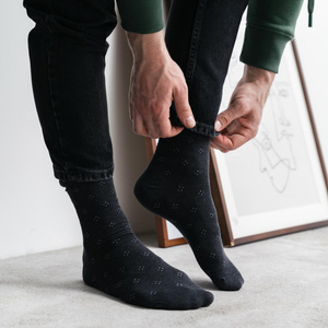 Skarpety garniturowe Wzór 122 niebieski