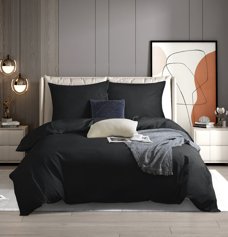 POŚCIEL SATYNA CZARNA