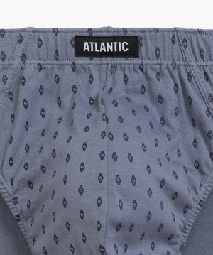 Granatowe klasyczne slipy męskie 100% bawełna Atlantic – komfort i naturalność.