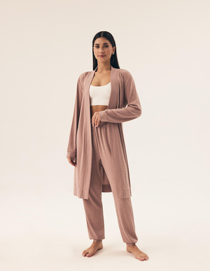 Szlafrok damski 43014 dark red